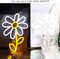 Summer Daisy Flower Neon Sign – White & Gold LED Light for Bedroom & Party Decor (USB Powered)